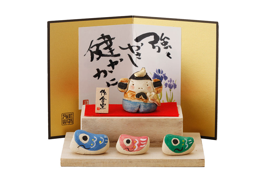 楽天市場】五月人形 コンパクト 陶器 小さい 大将 武将/ 人形師の