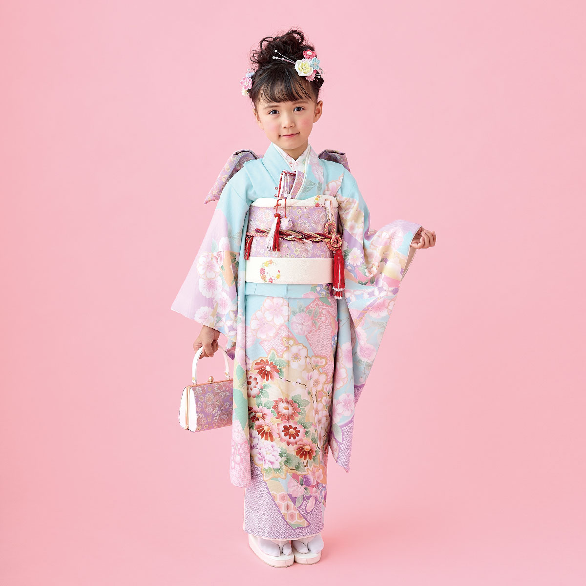 楽天市場】【レンタル】753 七五三 着物 7歳 フルセット 女の子