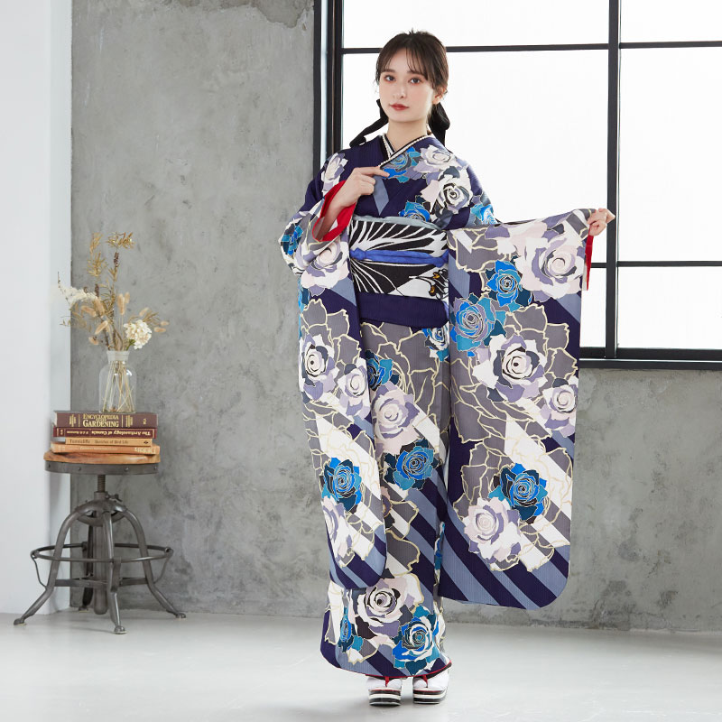 楽天市場】成人式早割クーポン10％オフ【振袖 レンタル】RS1934 正絹