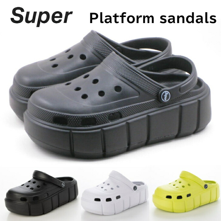 楽天市場】サンダル レディース 厚底 チャンキーサボサンダル 19966