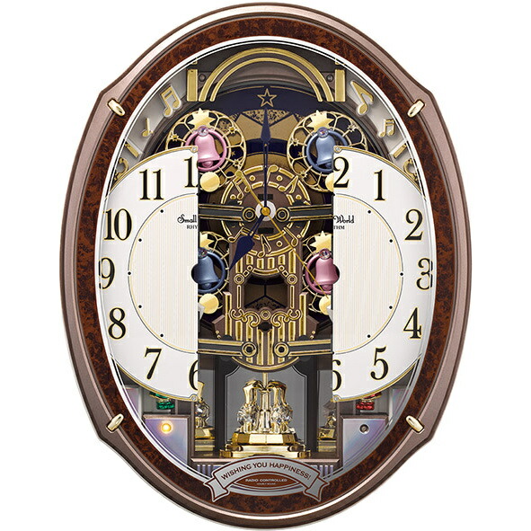 楽天市場】リズム時計 電波からくり時計 スモールワールドアルディ