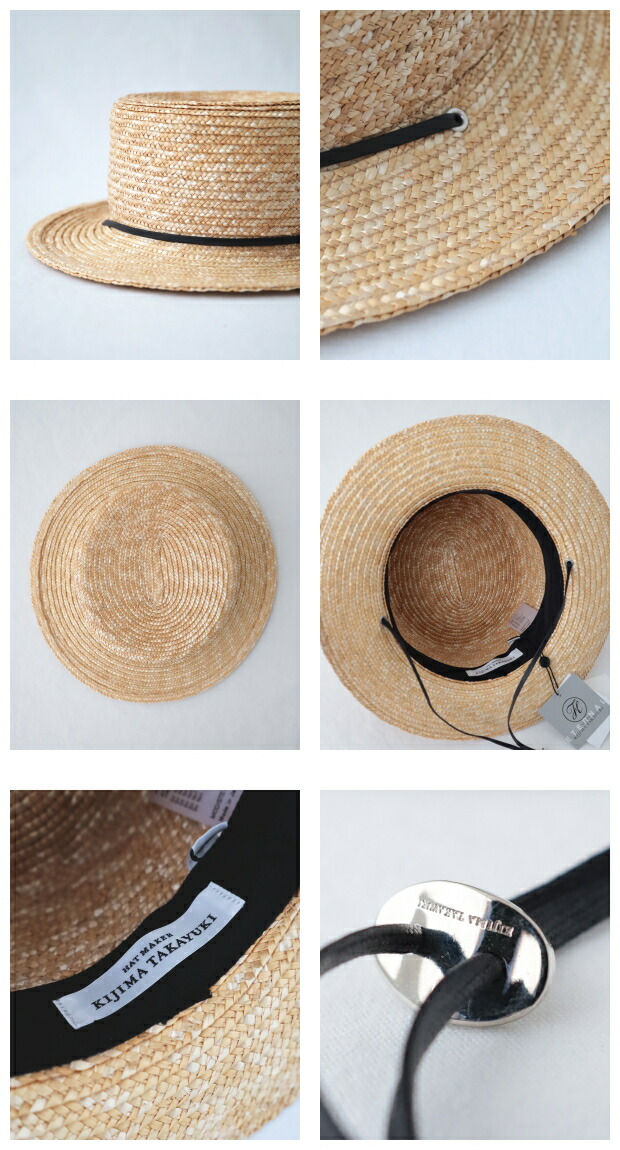 楽天市場】キジマタカユキ ハット (EW-024A) STRAW BRAID BOATER HAT