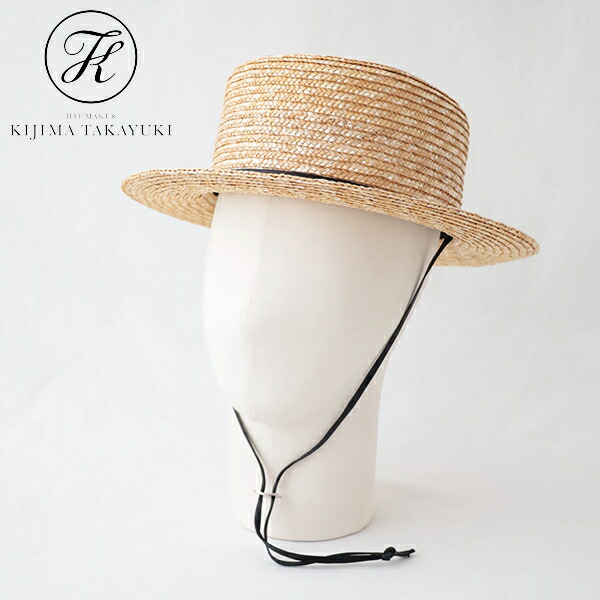 楽天市場】キジマタカユキ ハット (EW-024A) STRAW BRAID BOATER HAT
