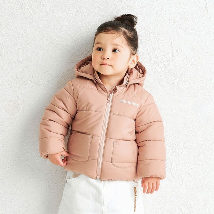 楽天市場】ミキハウス mikihouse タフタ中綿ロゴジャンパー (80cm