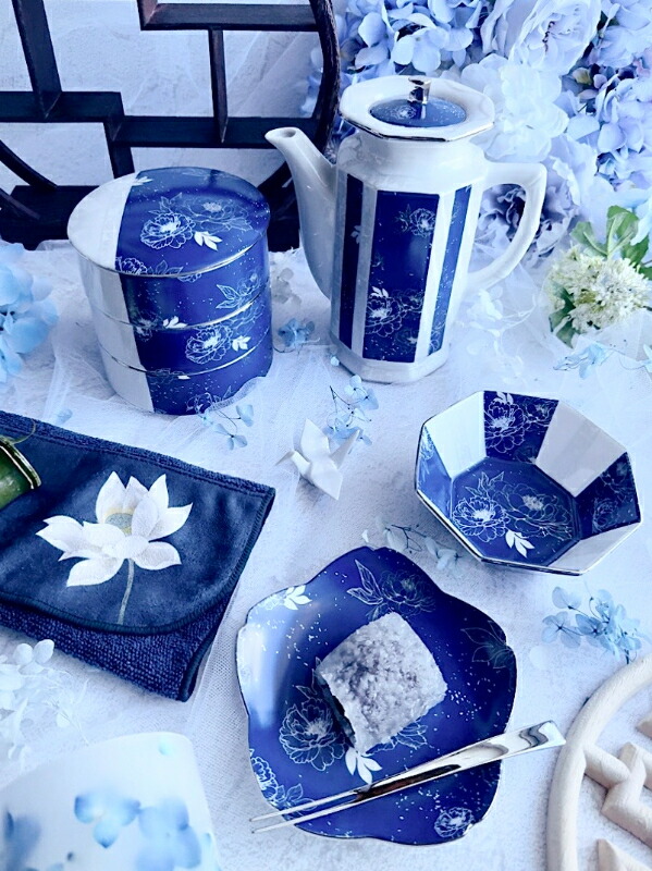 楽天市場】ポーセラーツ 転写紙【白磁用・セット割】芍薬の宵・花緑青