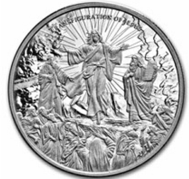楽天市場】【純銀99.9％】銀コイン 1オンス 「キリストの奇跡:変容