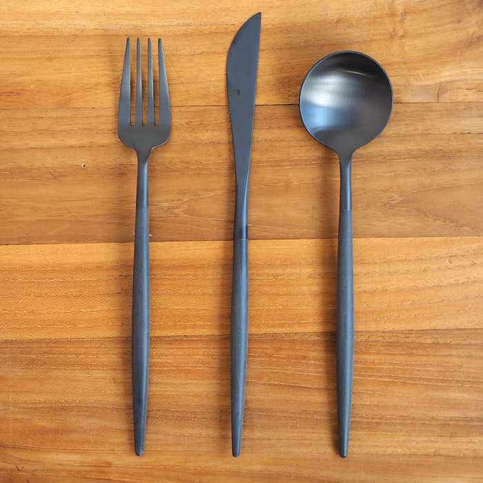 楽天市場】□クチポール ゴア・ブラック ディナーセット 3PCS （箱なし
