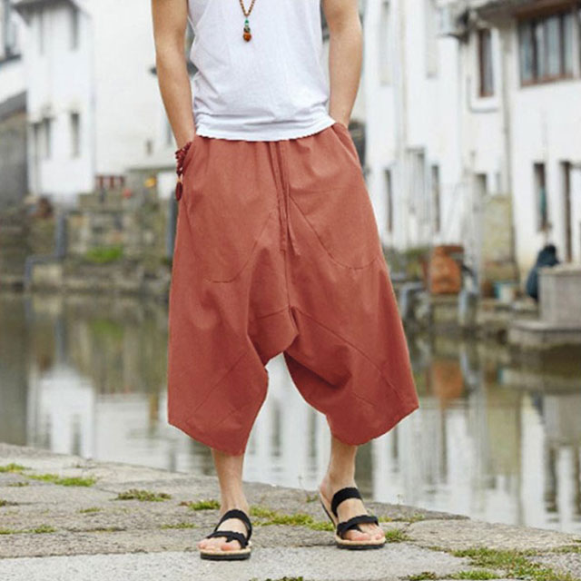 楽天市場】全4色×7サイズ！かぼちゃパンツ サルエルパンツ 7分丈