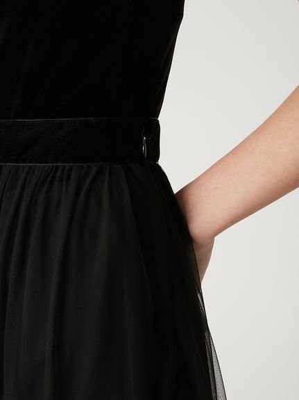 FRAY I.D｜プリーツヘムチュールスカート | Rakuten Fashion(楽天