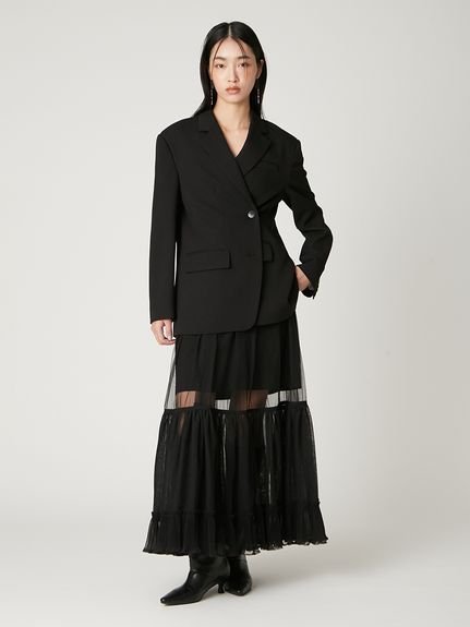 FRAY I.D｜プリーツヘムチュールスカート | Rakuten Fashion(楽天