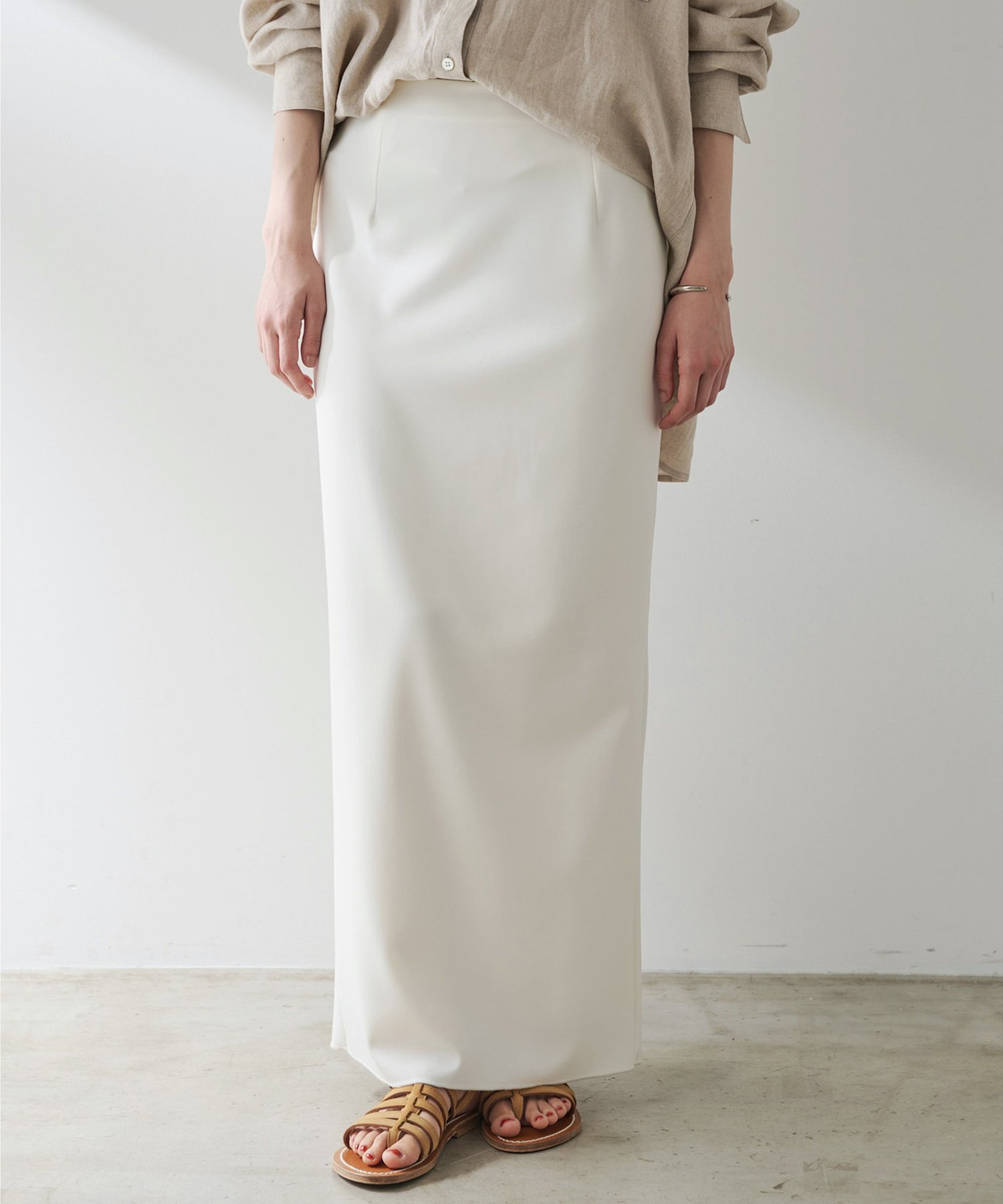 Whim Gazette｜ジャージーIラインロングスカート | Rakuten Fashion