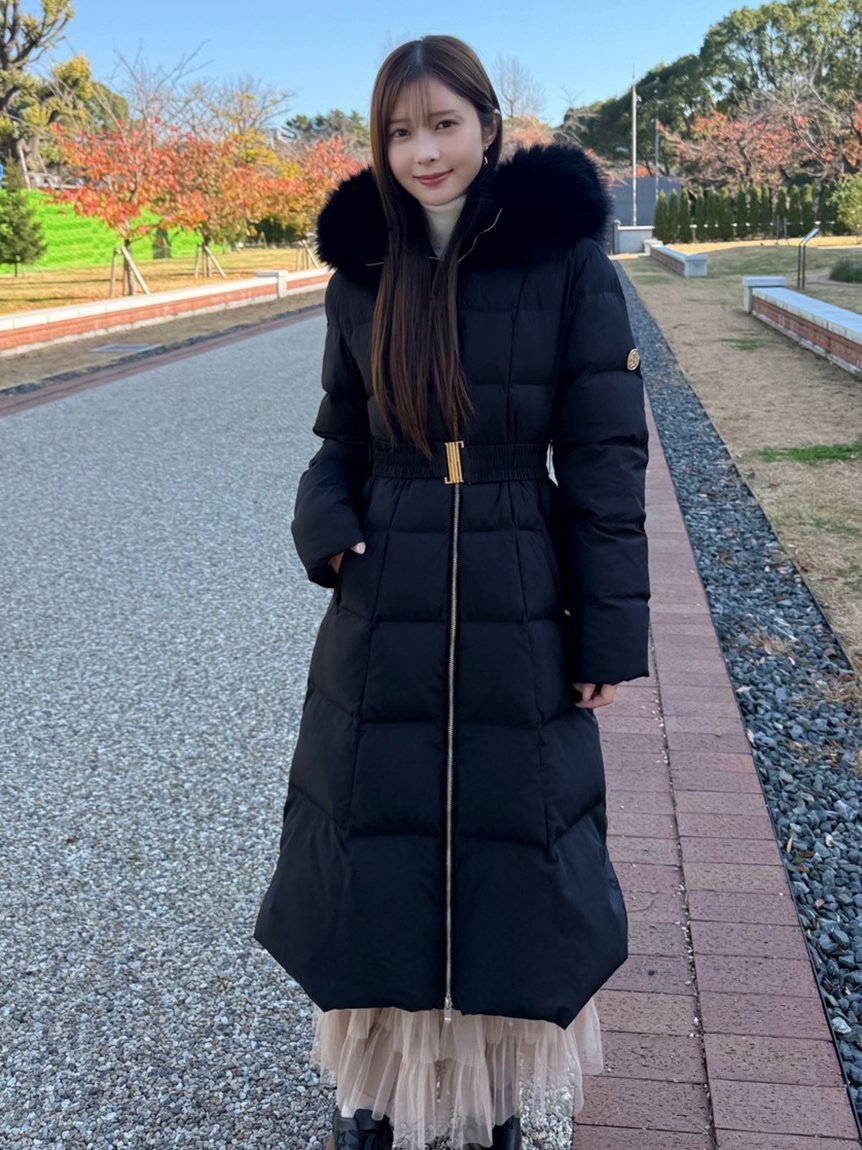 SNIDEL｜【00サイズあり】スタイルアップフレンチダウンロングコート