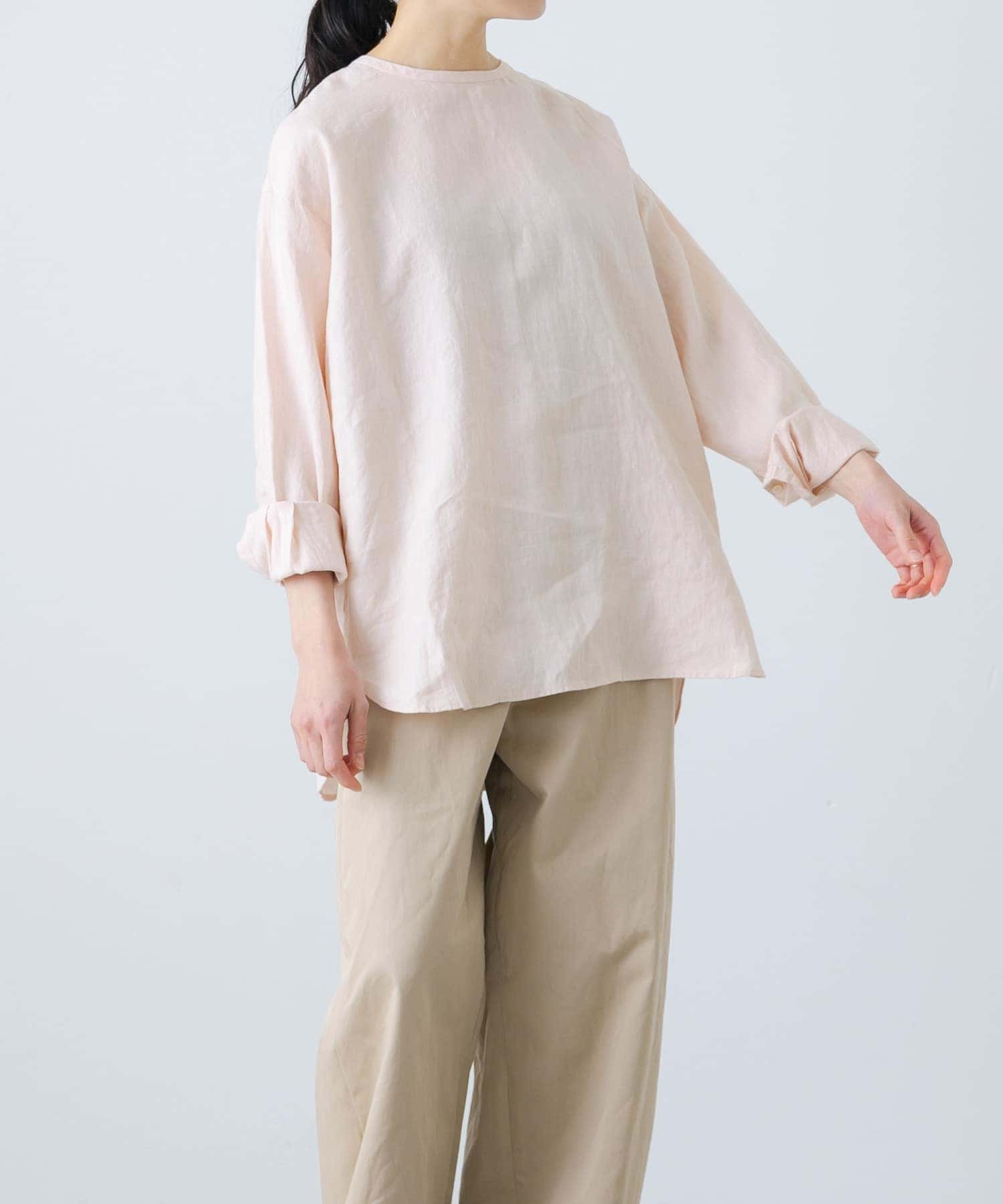 かぐれ｜リネンクルーネックプルオーバー | Rakuten Fashion(楽天