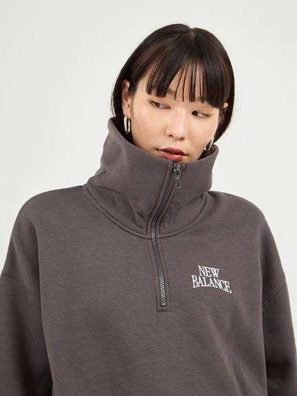 emmi｜【New Balance for emmi】Track side フリースハーフジップ