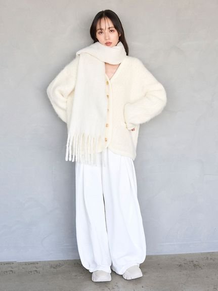 SNIDEL｜ファーライクミドルニットジャケット | Rakuten Fashion(楽天