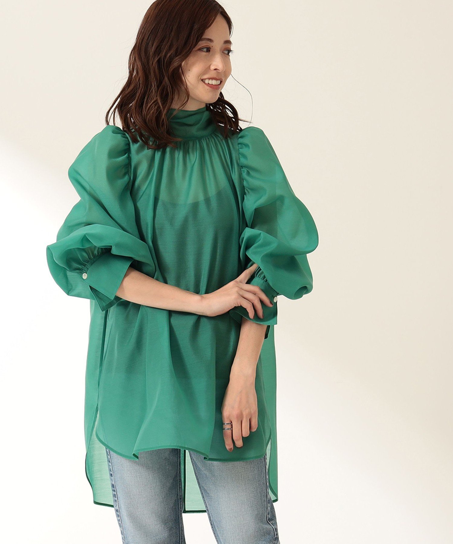 Demi-Luxe BEAMS｜【ビームスの百名品】オーガンジー リボンブラウス