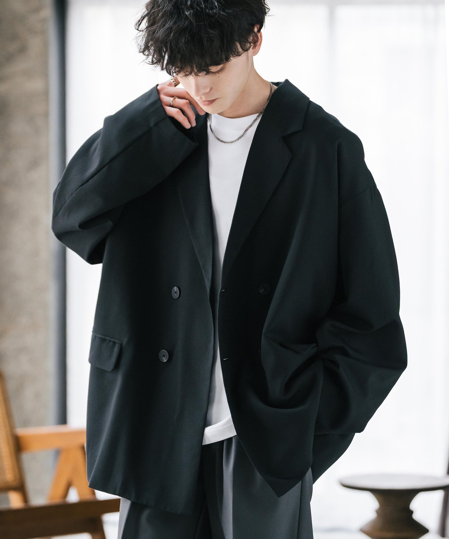 Rocky Monroe｜オーバーサイズダブルテーラードジャケット | Rakuten