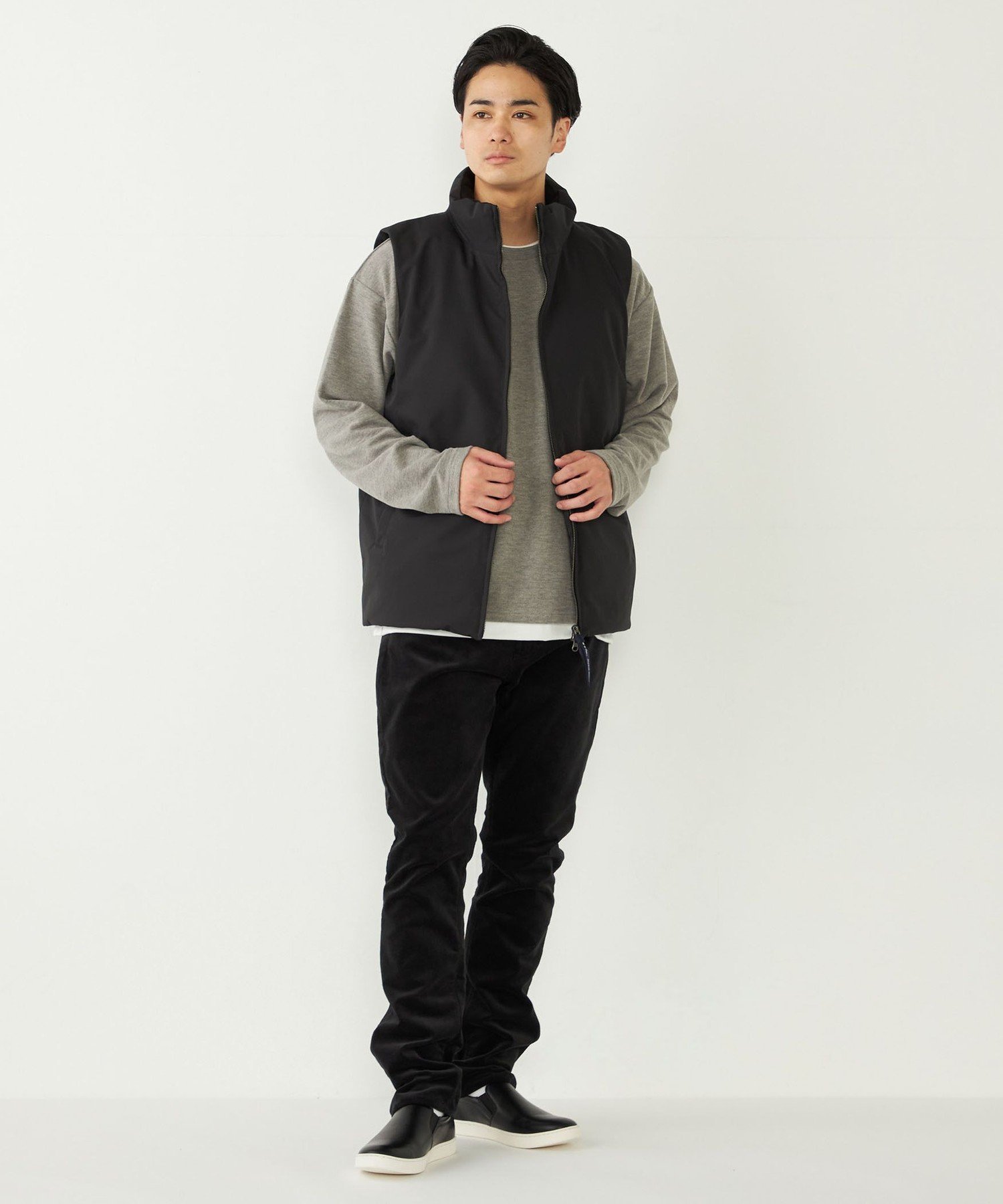 ナゴンスタンス 中綿ベスト nagonstans ナゴンスタンス ステッチ ベストトップス 中綿 ダウン