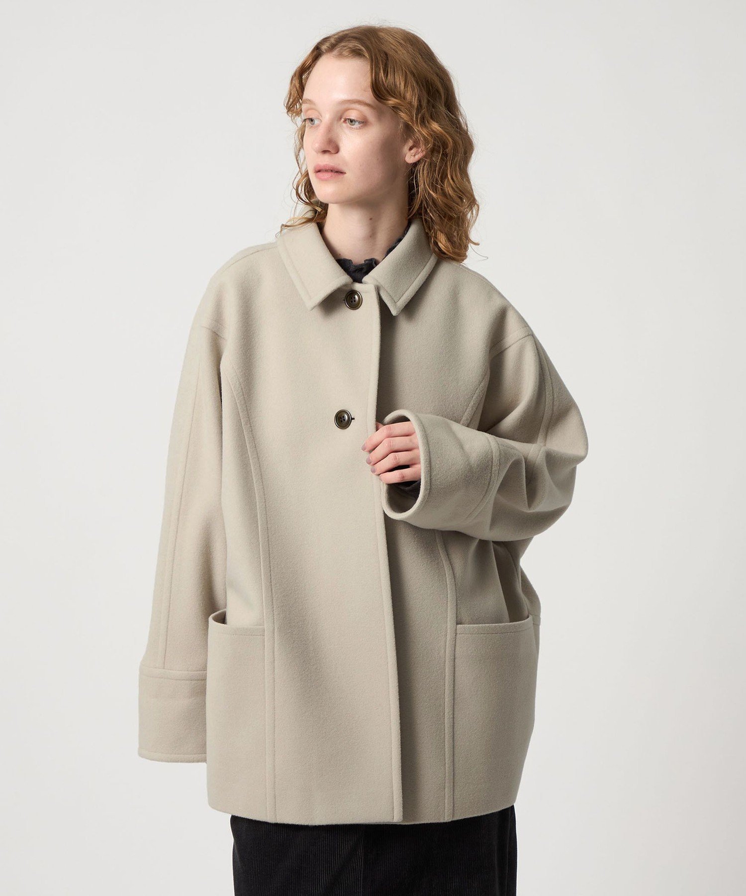 STEVEN ALANのウールネップコート BEAUTY&YOUTH UNITED ARROWS｜<Steven Alan>ウール ショート コート