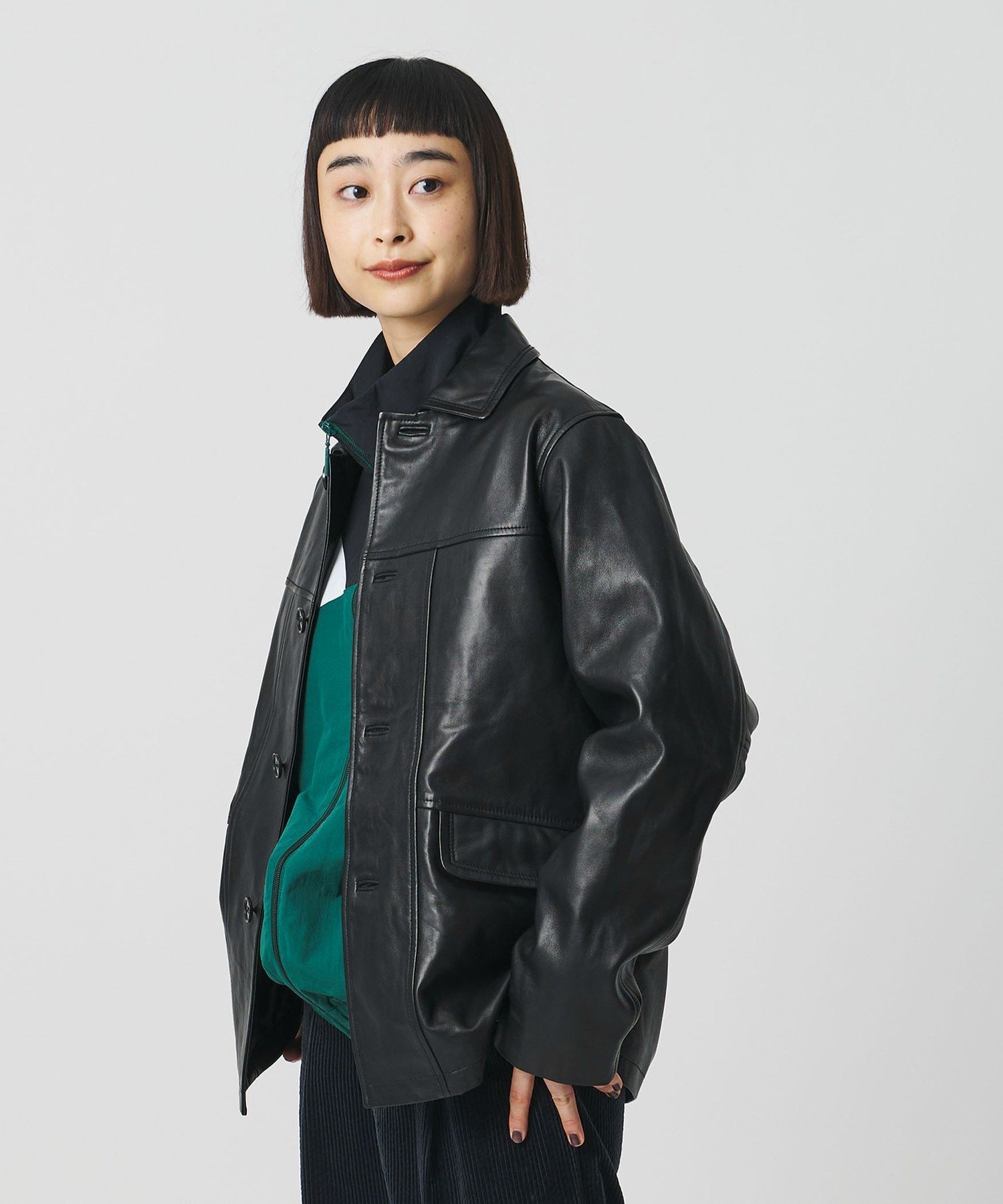 ユナイテッドアローズ 【別注】＜TOWNCRAFT＞レザージャケット BEAUTY&YOUTH UNITED ARROWS｜【別注】<TOWNCRAFT>レザージャケット