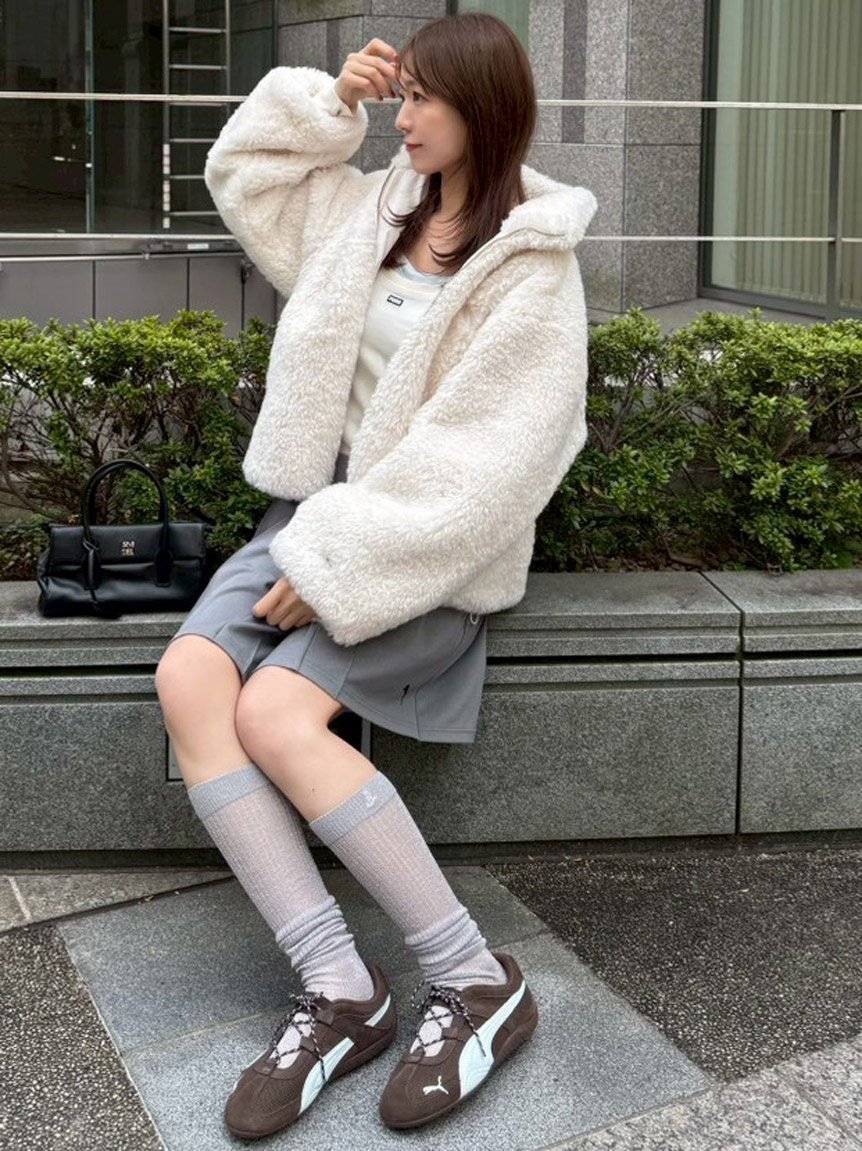 SNIDEL｜【SNIDEL×PUMA】エコファーブルゾン | Rakuten Fashion(楽天