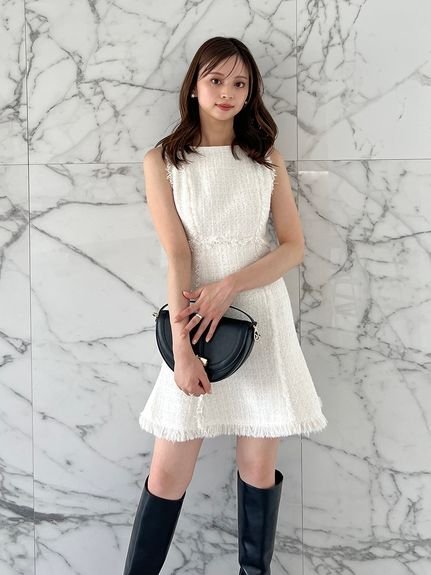 SNIDEL｜ツイードミニワンピース | Rakuten Fashion(楽天ファッション