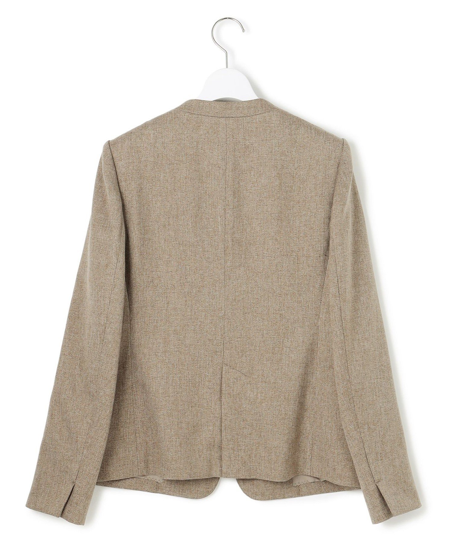 23区｜【洗える】ウールライクカルゼ ノーカラー ジャケット | Rakuten