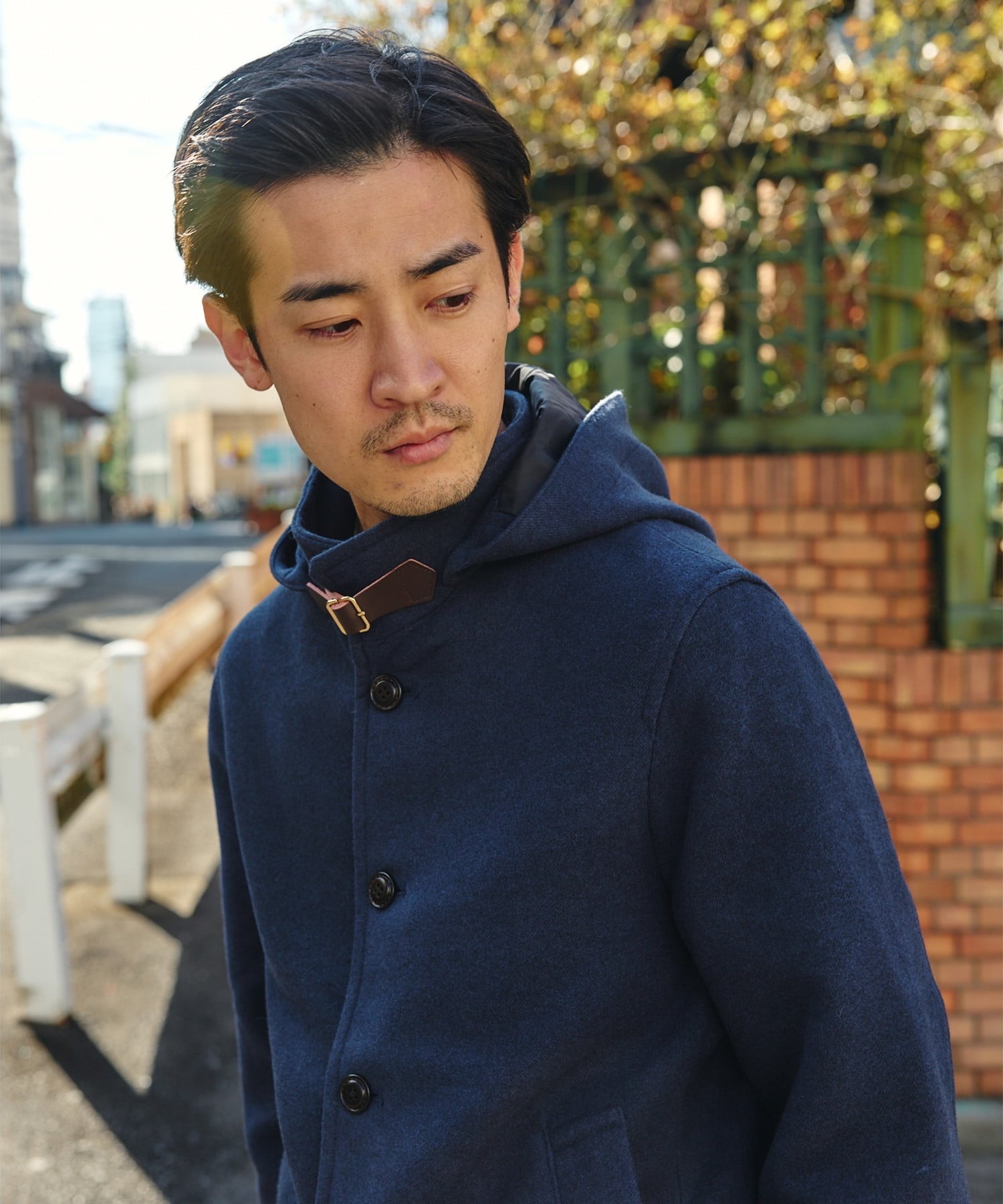 BEAMS HEART｜フーディー スタンドカラー コート | Rakuten Fashion