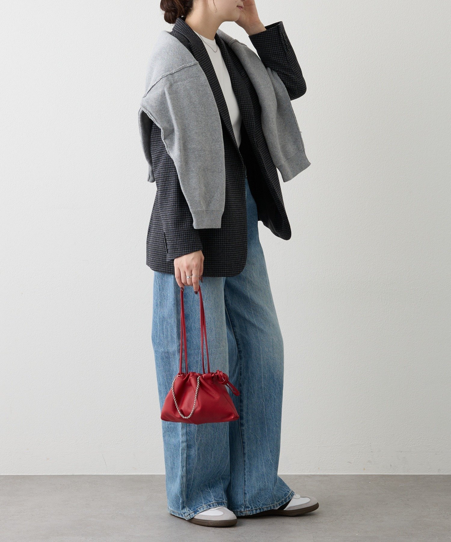 russet｜レザー巾着4WAYミニショルダーバッグ | Rakuten Fashion(楽天