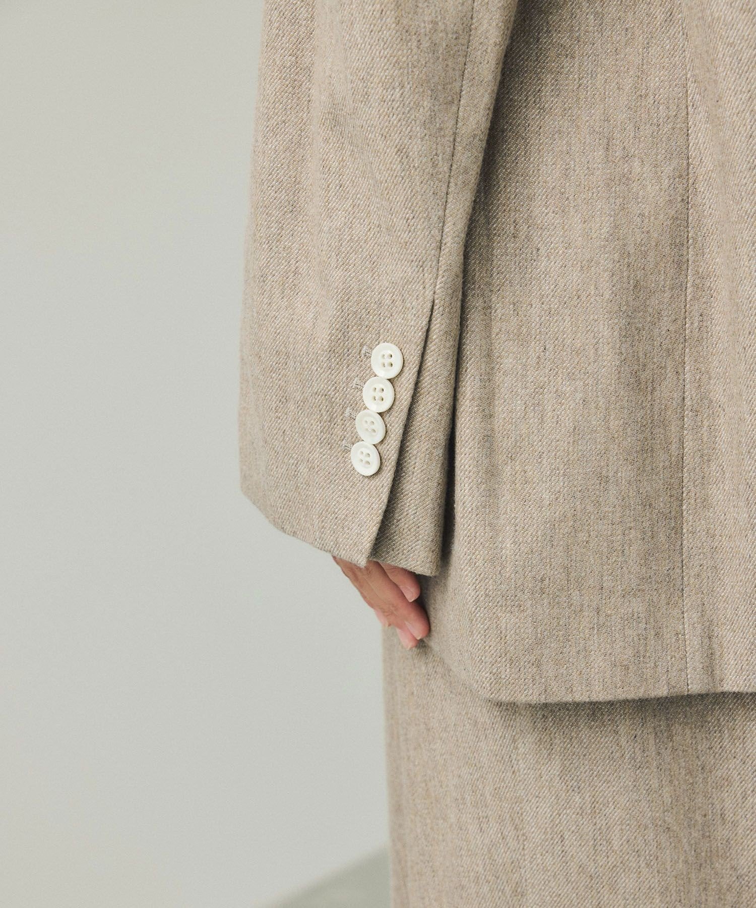 ADAM ET ROPE'｜【EMOELLE】ウールコットンジャケットライクブラウス