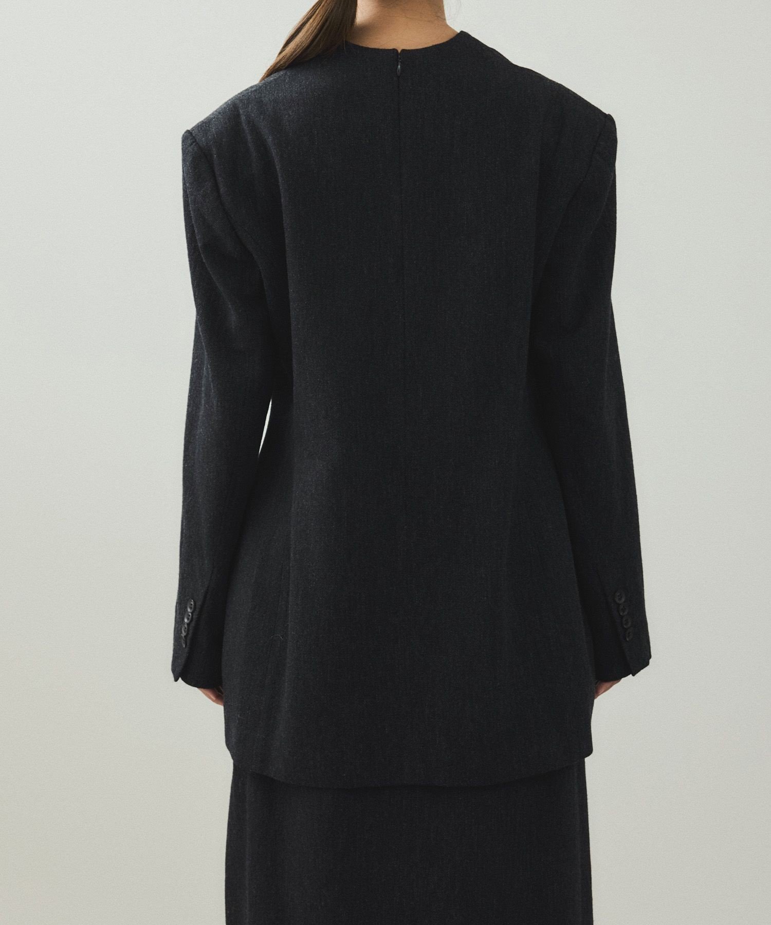 ADAM ET ROPE'｜【EMOELLE】ウールコットンジャケットライクブラウス