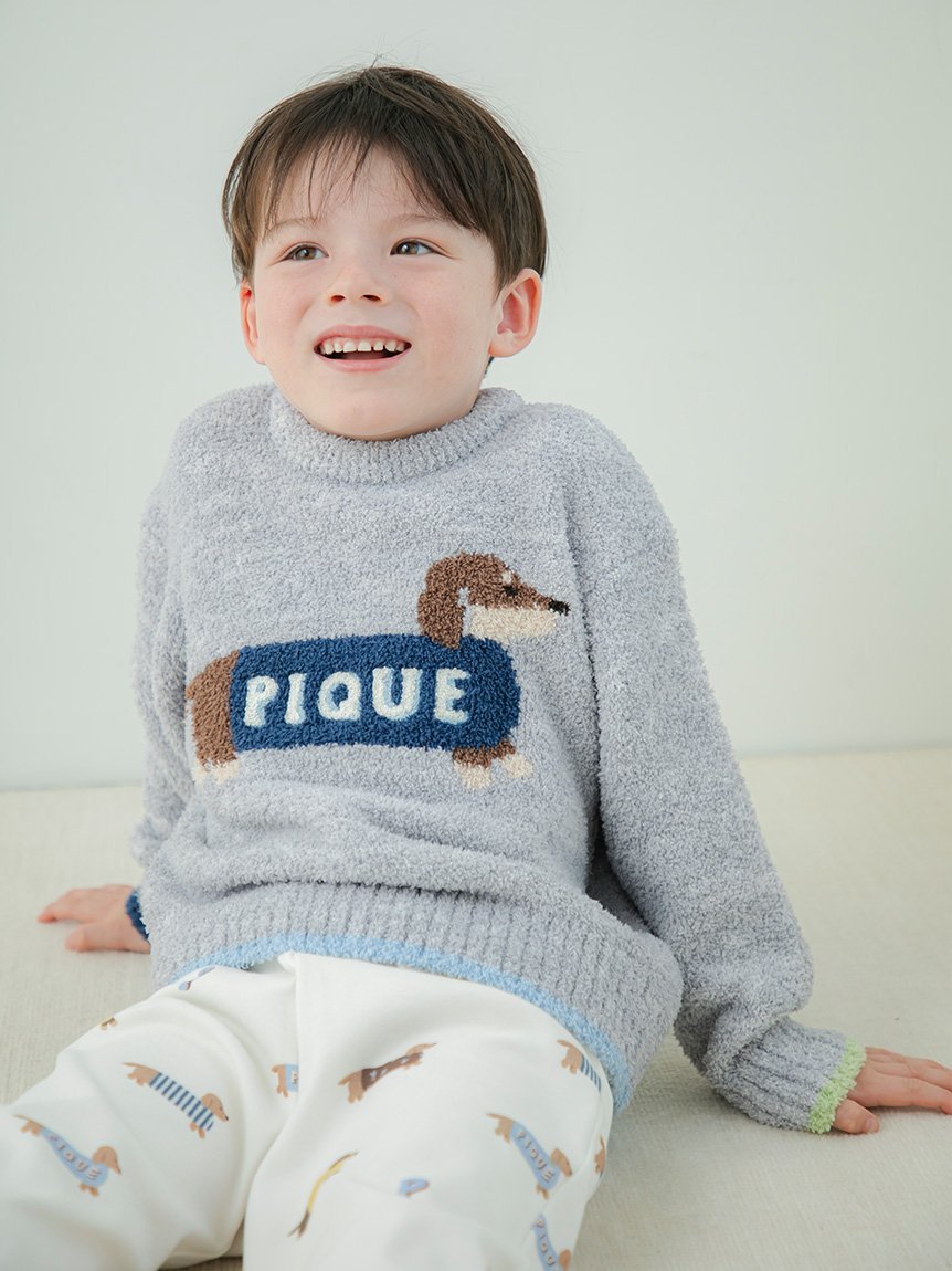 gelato pique｜【KIDS】ベビモコダックスフンドジャガードプルオーバー