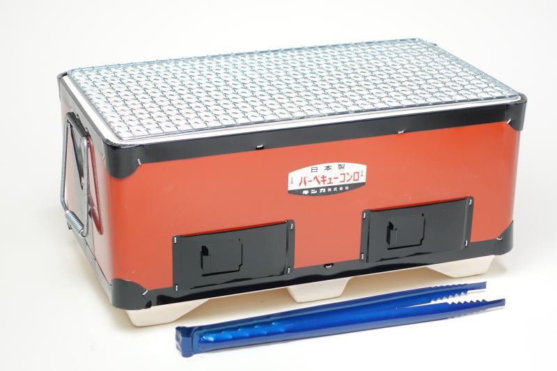 楽天市場】日本製 キンカ 炭焼 バーべキューコンロ B-4 赤 角型