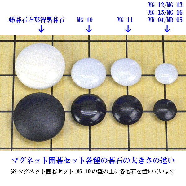 楽天市場】マグネット囲碁セット MG13 碁石少数 囲碁盤サイズ横24cm×縦