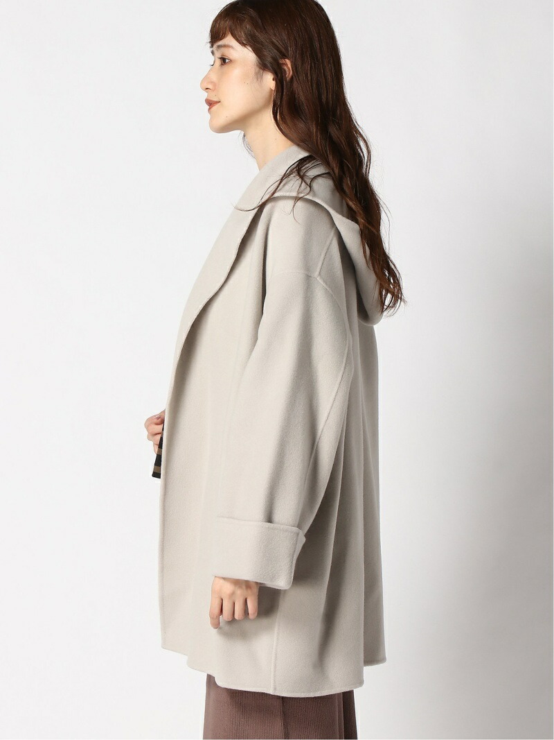 楽天市場】【SALE／50%OFF】ダブルモッサリバーフーディーガウンコート