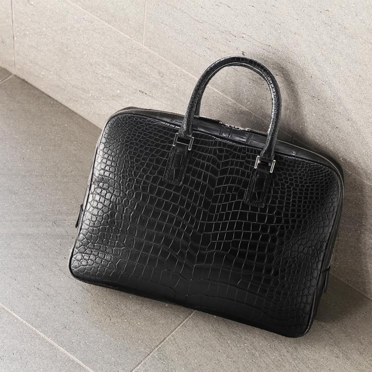 楽天市場】【4h限定20%off】スモール クロコダイル ブリーフケース