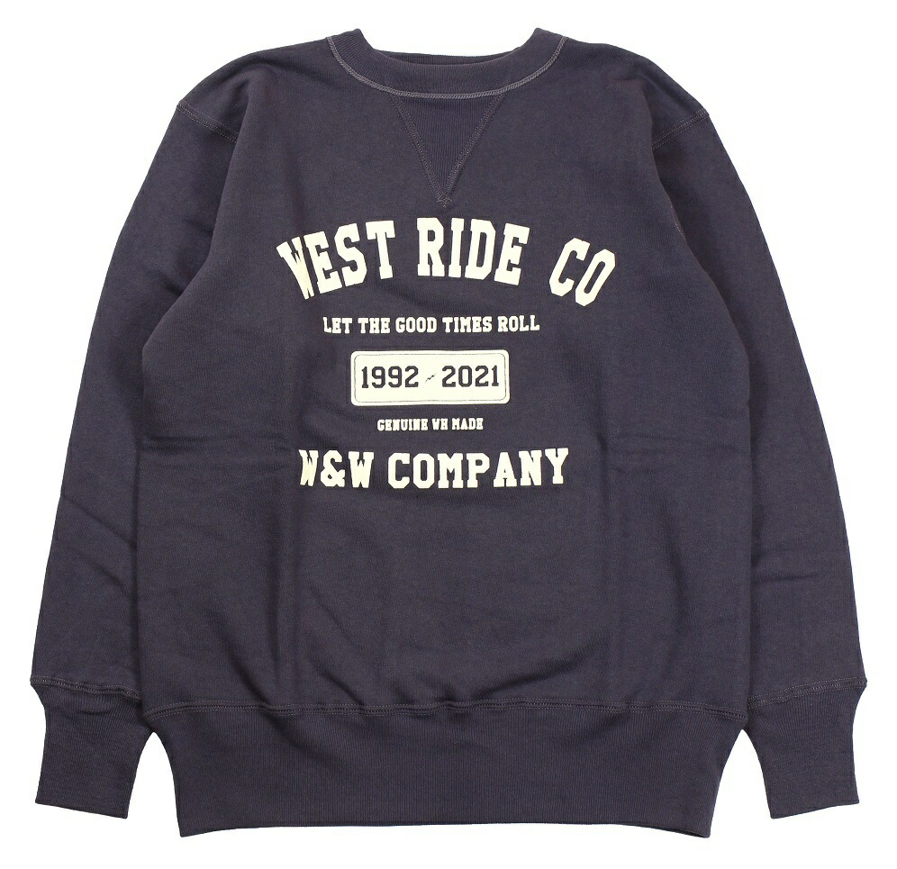 楽天市場】WESTRIDE [-WAREHOUSE SWEAT-01 WR 30th LIMITED- NVY size