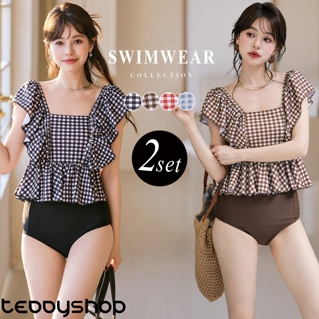 楽天市場】水着 ペプラムの通販