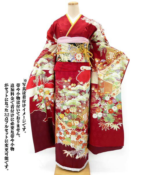 楽天市場】仕立て付 吉澤友禅 正絹 振袖 成人式 手縫い 吾妻徳穂 赤