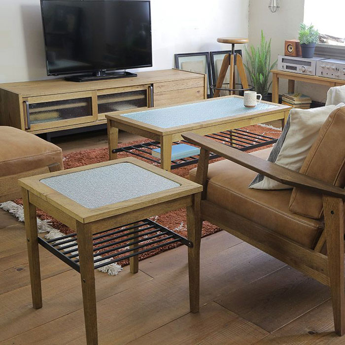 楽天市場】コーヒーテーブル カフェテーブル モザイクガラス アイアン