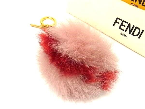 楽天市場】□新品同様□ FENDI フェンディ ポンポンチャーム ファー