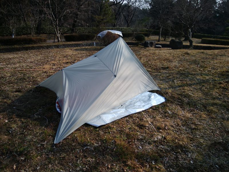 FREELIGHT Swing Tarp 試し張り | 旅とバイク