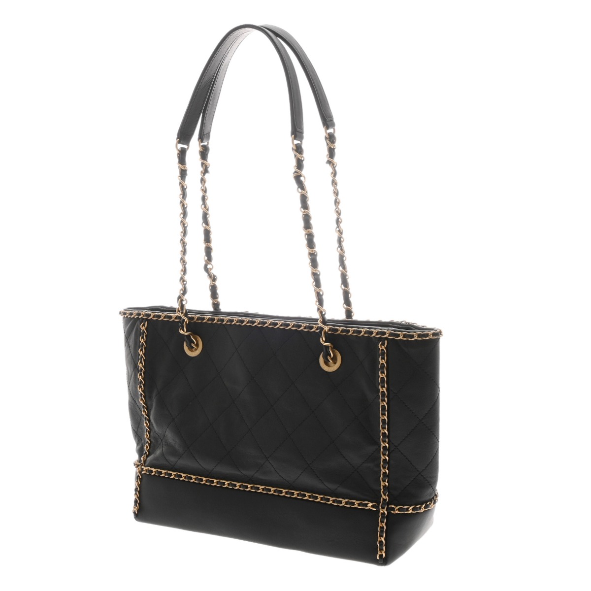 シャネル マトラッセ チェーントート ブラック AS2739 カーフスキン