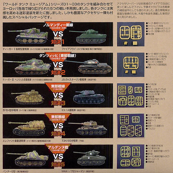 ワールドタンクミュージアム/対決編 5個セット (食玩) - ホビーサーチ