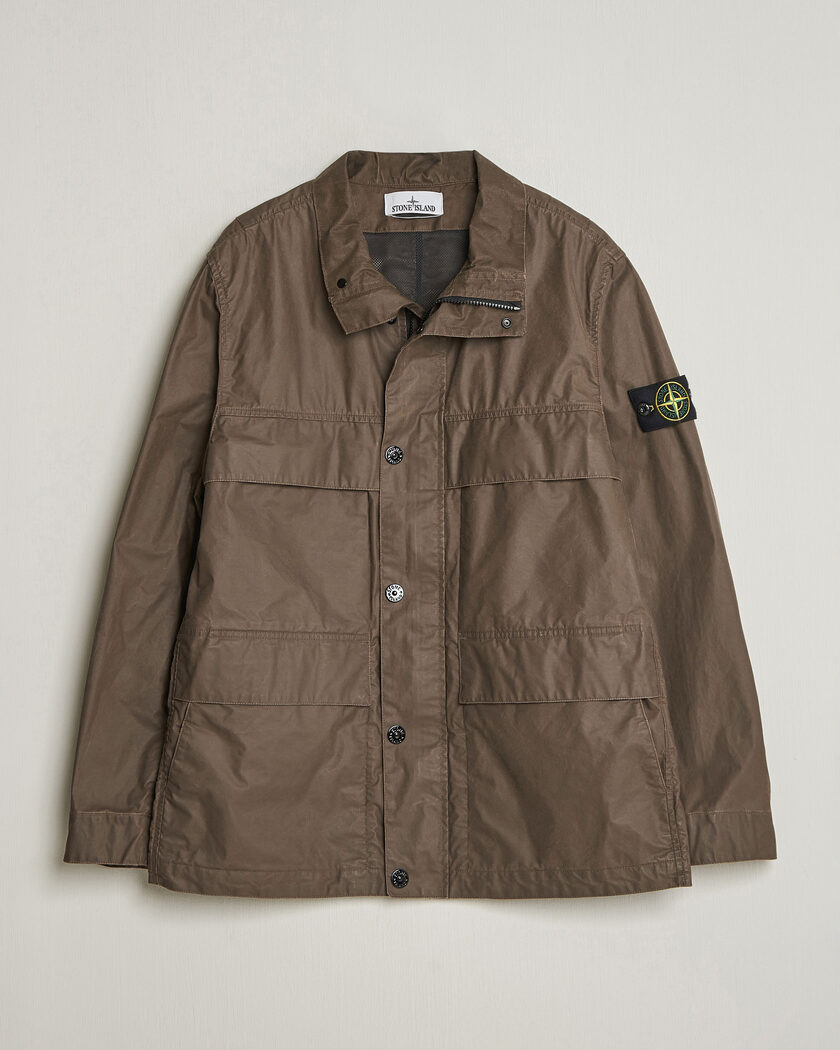 Stone Island David-TC Padded Field Jacket Olive at CareOfCarl.com