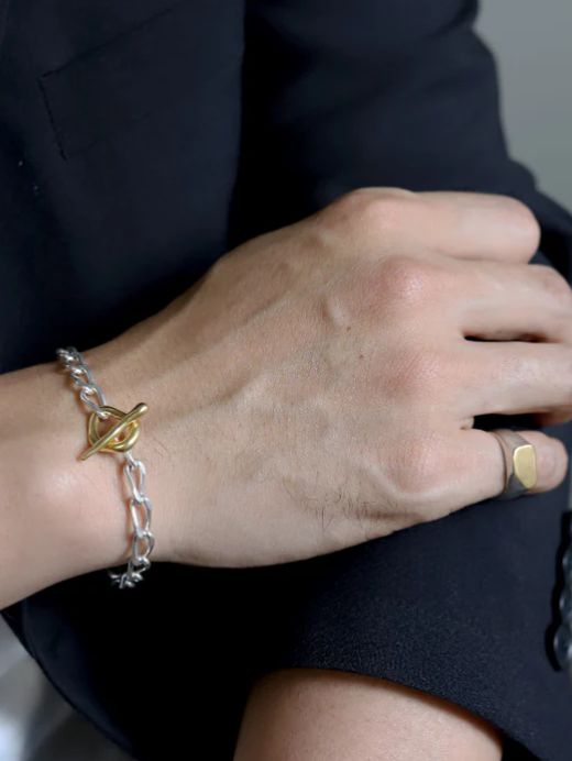 TEN. - ムードフープブレスレット MIX シルバー＆ゴールド バイカラー