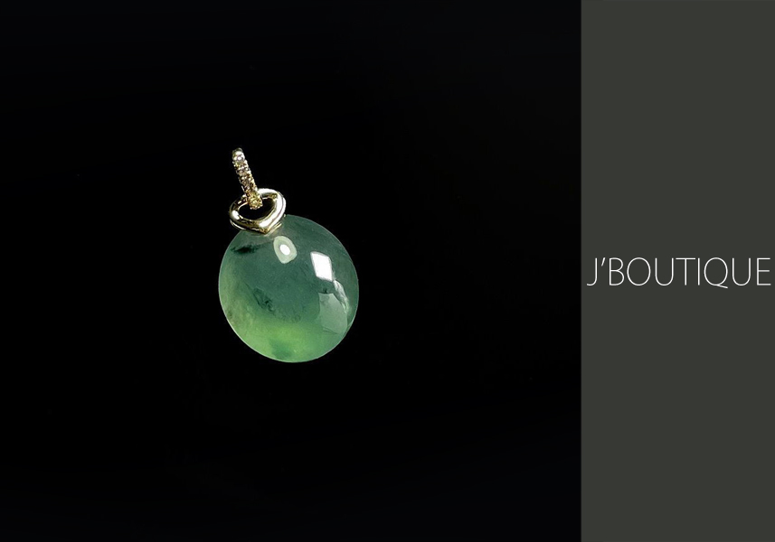 ミャンマー産天然無処理翡翠 ビーズ ブレスレット 艶緑