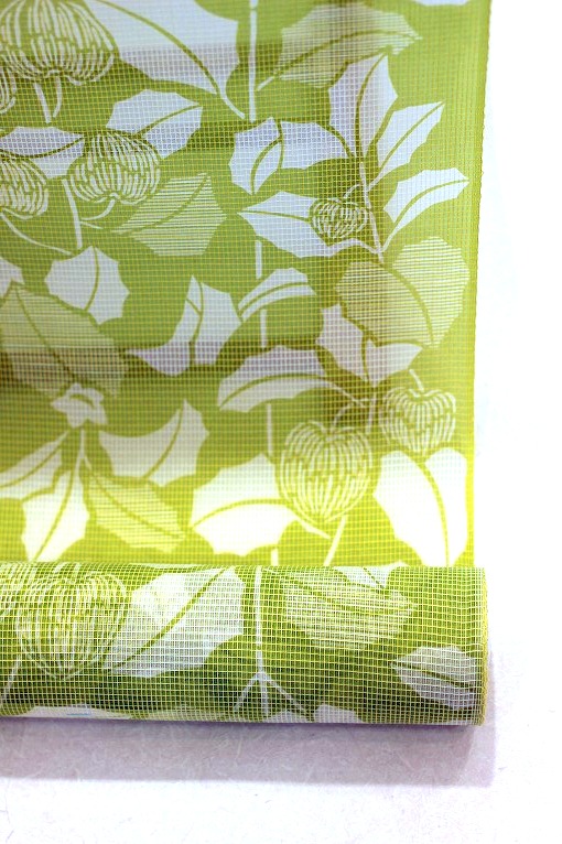 竺仙/絹紅梅・夏着物地