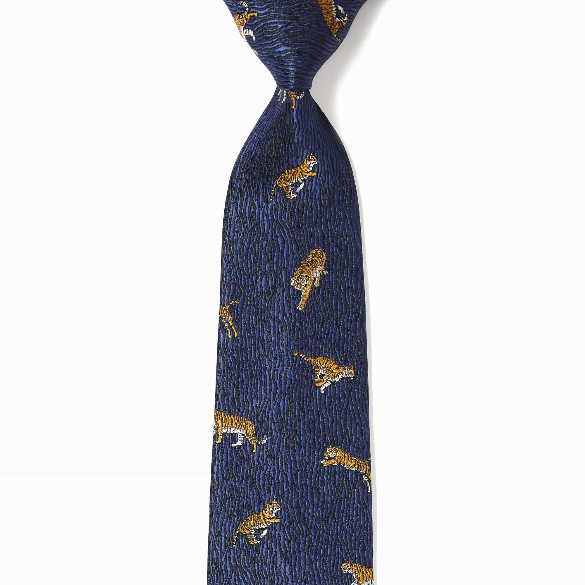 虎穴虎子(ネイビー): ネクタイ | 銀座田屋