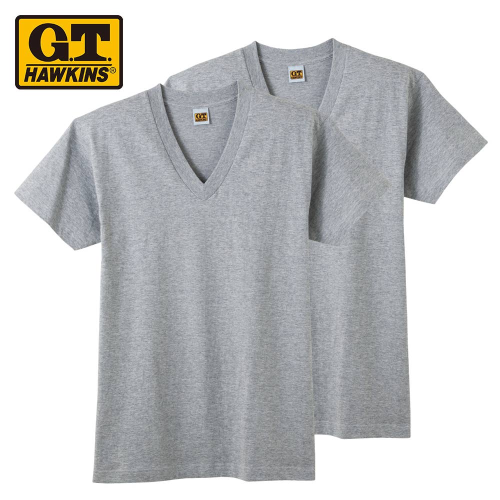 VネックTシャツ(2枚組)(V首) HK10152 :メンズ トップス